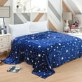 thumbnail image 3 of FAFWYP Flannel Microfiber Throw Blanket,Lightweight Cozy Couch Bed Super Soft Warm Star Pattern Warm Micro Plush Fleece Blanket Sofa Bedding, 28"x39", 3 of 5