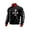 Black, variant on Men's USA Full-Zip Jacket Patriotic Graphic Outerwear American Flag Print Long Sleeve Casual Sporty Bomber with Stand Collar Red XXL