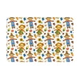 thumbnail image 2 of Front Door Mat Indoor Outdoor Outside Entrance - 16*24in Washable Harvest Scarecrow Pattern Thin Bathroom Rugs Fit Under Door, Bath Rugs for Bathroom, Kitchen Rugs Mats for Floor, 2 of 6