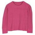 thumbnail image 4 of Posijego Girls Puff Long Sleeve Tops Spring Fall Cute Shirts Casual Knit Pullover Lightweight Sweaters for Little Girls, 4 of 9