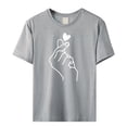 thumbnail image 4 of Ruyang Women Summer Tops, Womens Rainbow Graphic T-Shirt Summer Short Sleeve Crew Neck Blouse Funny Graphic Loose Tees Tops, 4 of 4