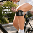 thumbnail image 5 of Patella Knee Strap Pair, Adjustable Under Kneecap Support with Secure Hook and Loop Fit, Lightweight Patellar Stabilizer for Running, Hiking, Gym Training, Walking, Cycling, and Exercise, Black, 5 of 9