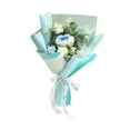 thumbnail image 4 of Flores artificiales para flores para conseguir adornos florales hechos con flores de crochet Azul, 4 of 9
