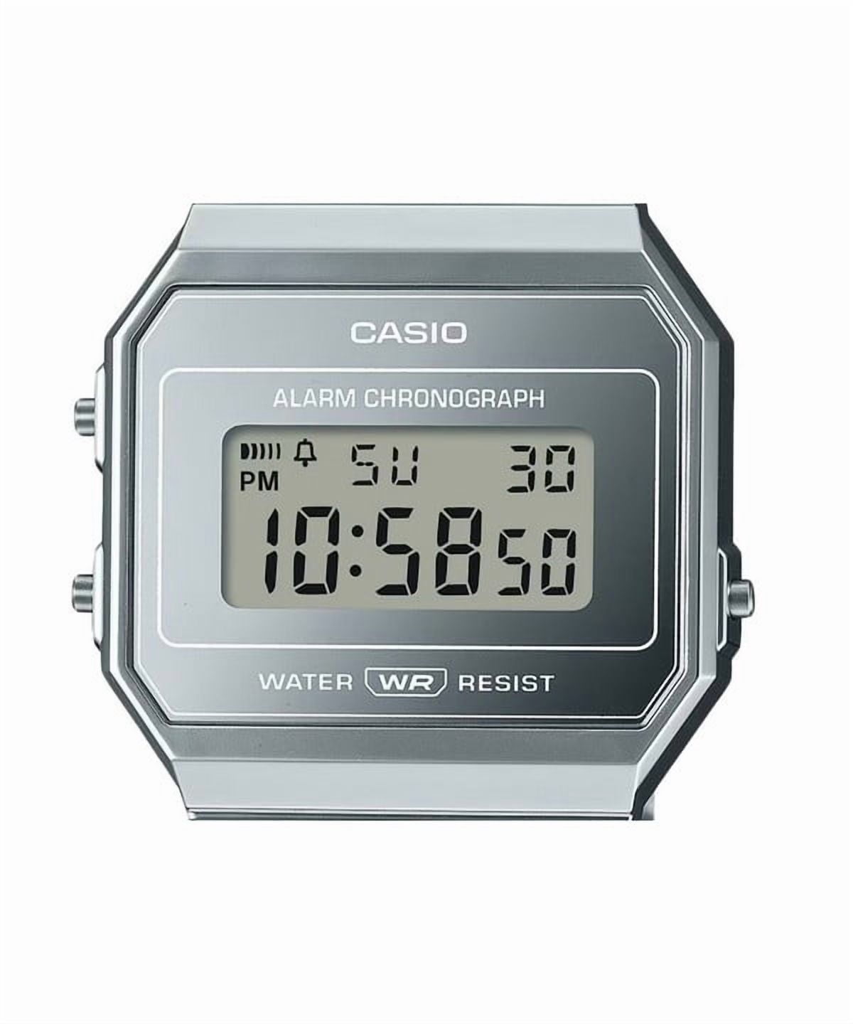 Casio Unisex 21mm Vintage Stainless Steel Silver Wristwatch