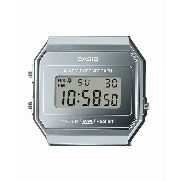 Casio Unisex 21mm Vintage Stainless Steel Silver Wristwatch