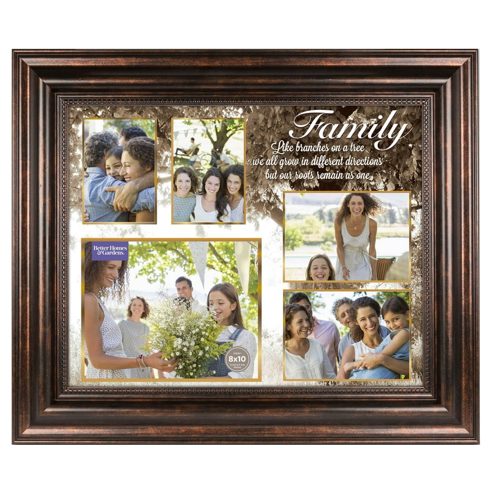 Better Homes & Gardens Bronze Family 5 Opening Collage Frame - Walmart