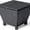 Black, variant on 13 Gallon Outdoor Deck Box, Wicker Outdoor Storage Box with Lid, Small Storage Bin Container for Outside and Patio, Patio Rattan Side Table for Yard Porch (Grey, Trapezoidal)