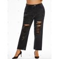 thumbnail image 2 of Jeans Talla Extra Rectos y Rasgados Rosegal  Vaqueros de talla grande, 2 of 5