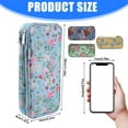 thumbnail image 5 of Zippered Knitting Organizers Pouches Tear Resistant Oxfords Fabric Compartments for Yarns Needle and Craft Supplies, 5 of 8