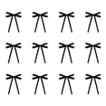 thumbnail image 2 of Trovenix 12 Pack Christmas Vintage Double Ear Velvet Bow Hanging Ornaments Set For Xmas Tree Holiday House Party Decoration, 2 of 6