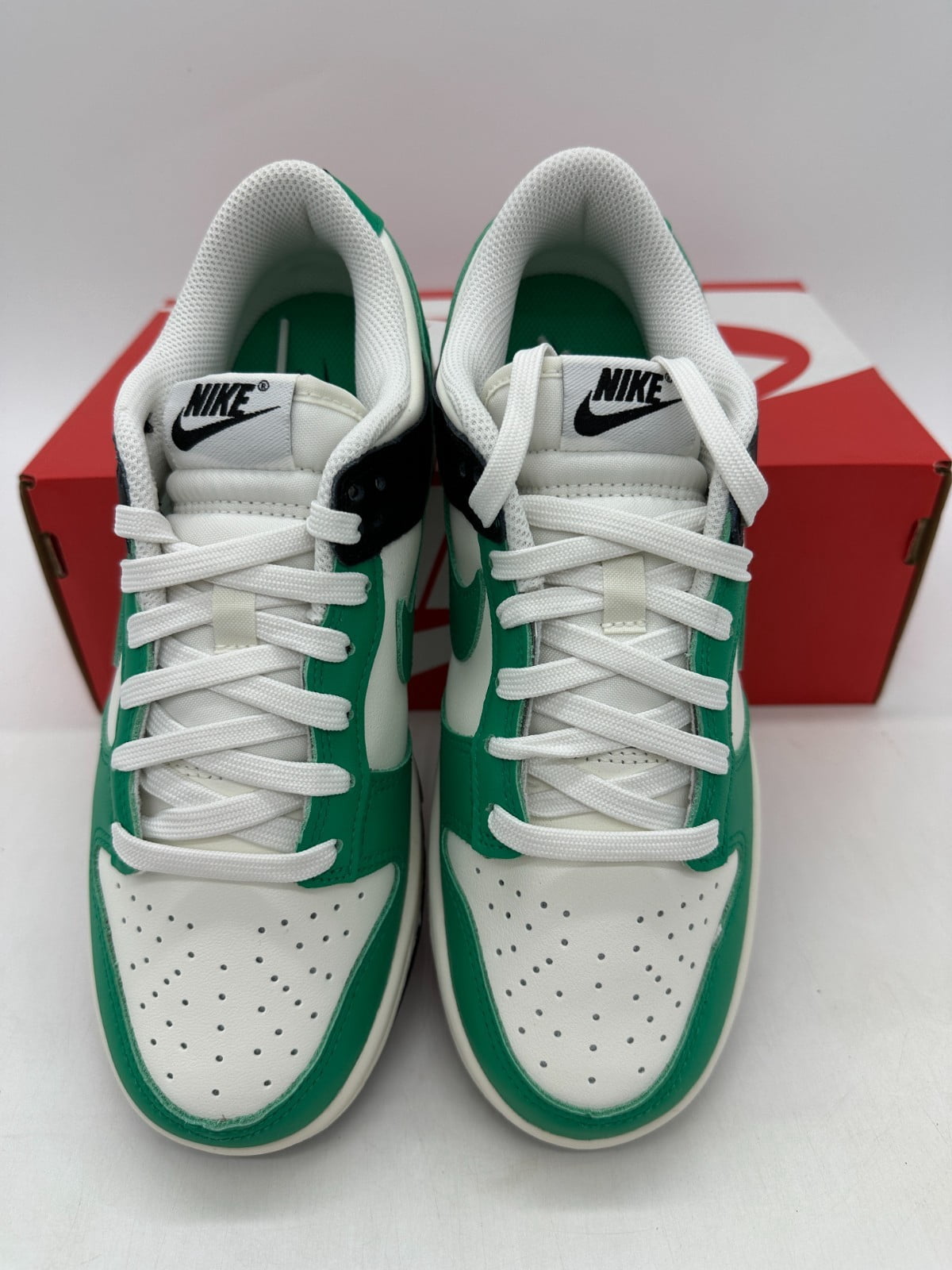 Women's Nike Dunk Low Sail/Stadium Green-Black (IB4363 133) - 8