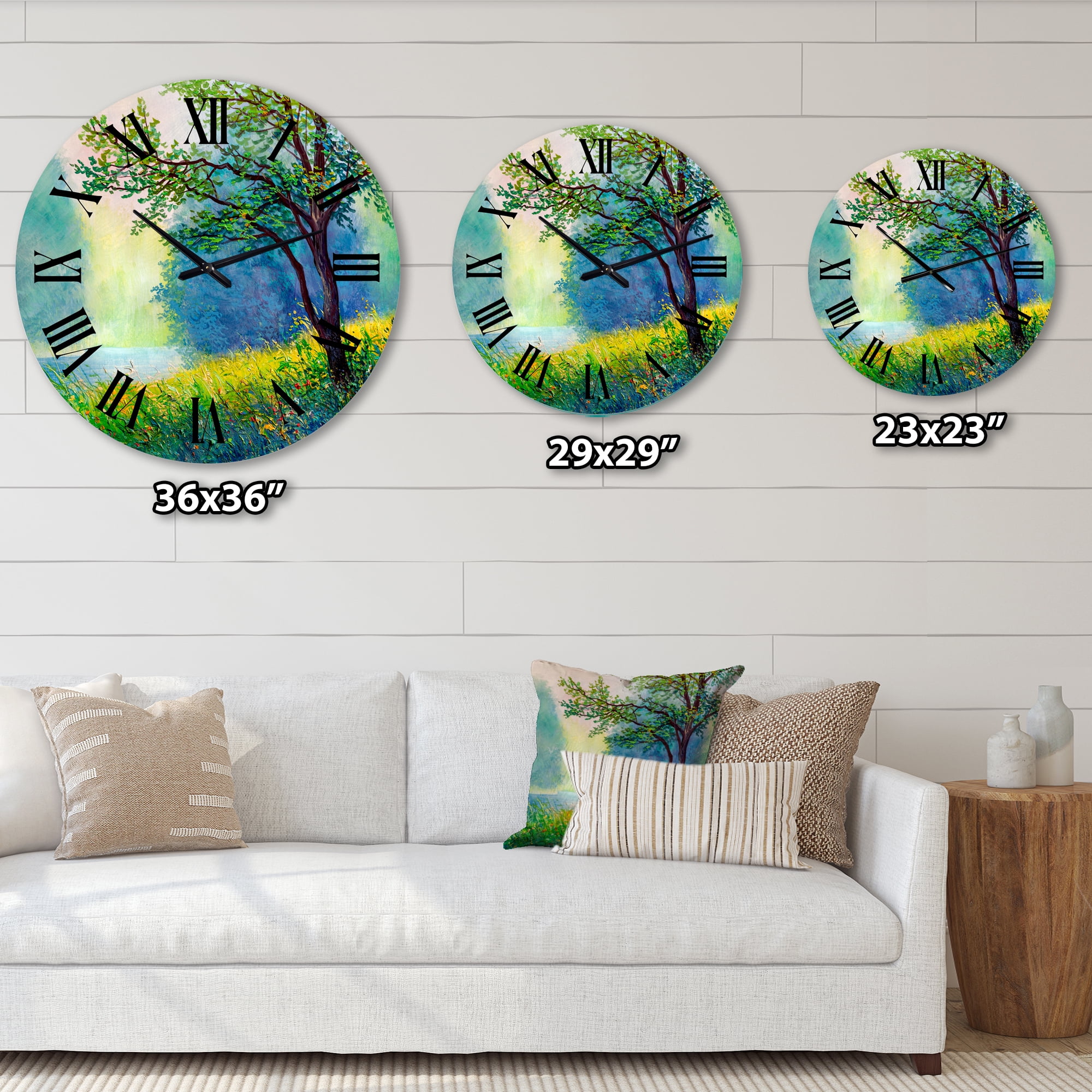 Designart 1 in Quartz Traditional Wall Clock