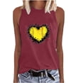thumbnail image 4 of Birdeem T-Shirt Sans Manches Imprimé Mode pour Femmes Col Rond Ample, 4 of 10