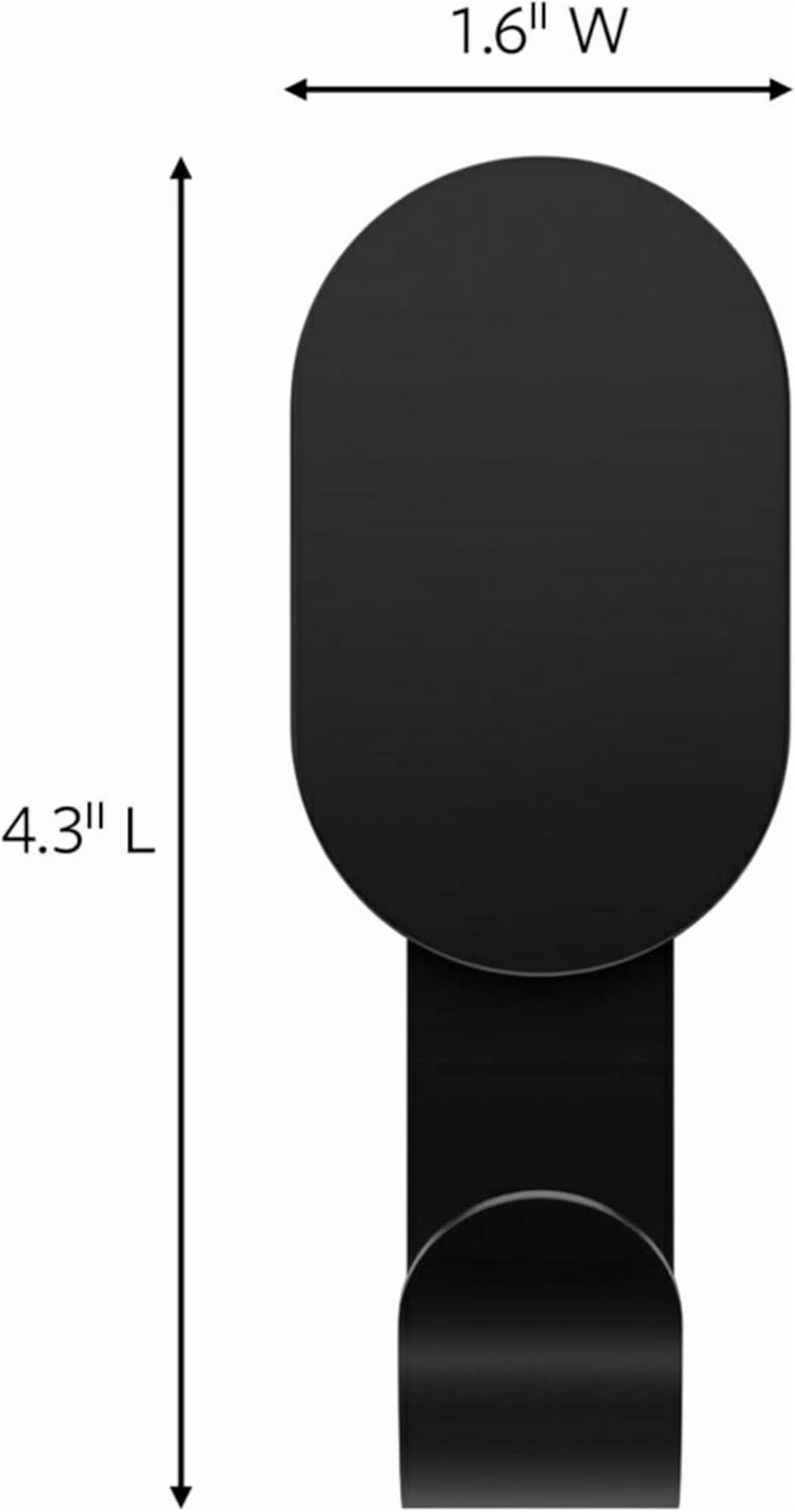 CLAW 25 lb. 2 Drywall Black Hs & 2 Extra Picture Hangers, Heavyweight Hanging Solution for Backpacks, Jackets, Pictures and Room Decor, Cute Wall Hs - 4 Pack