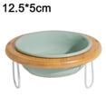 thumbnail image 2 of Cuenco de cerámica para gatos, base alta, cuenco para perros, protección de la columna cervical, altura ajustable, 2 of 5