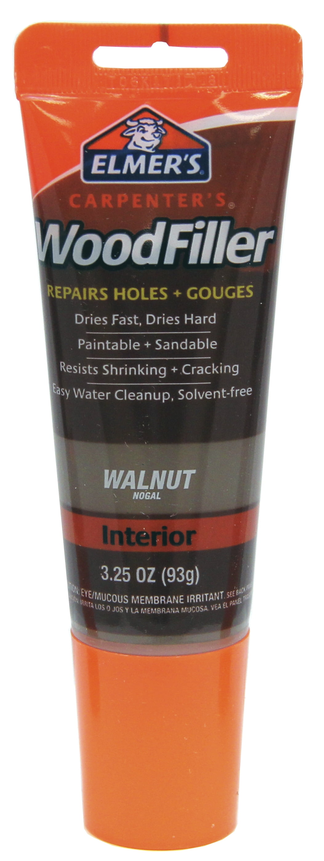 Elmer's Carpenter's Interior Wood Filler, Walnut, 3.25 oz., 1 Count