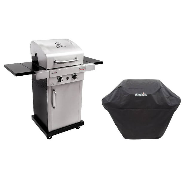 gård Månens overflade Civic Char-Broil Signature Infrared Stainless Steel 2 Burner Gas Cabinet Grill +  Cover - Walmart.com