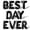 Black, variant on Cursive Script Letter Balloons - BEST DAY EVER 16" Inch Alphabet Letters Foil Mylar Balloon Engagement or Bachelorette Party Banner (Rose Gold)