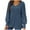 Navy, variant on Lenago Women's Pullover Sweaters Plus Size Fall Fashion Pure Colour Hairball Round-Neck Sweater Pullover Sweaters Jumper