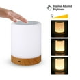 thumbnail image 6 of New Led Portable Wood Grain Dimmable Touch Night Light, 360° Soft Glow Portable Table Lamp with 12H Battery Life, Creative Colorful Bedside Lamp for Bedroom Living Room, 6 of 7