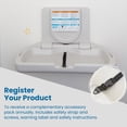 thumbnail image 6 of ECR4Kids Horizontal Wall-Mounted Changing Station with Slim Back, White Granite, 6 of 9