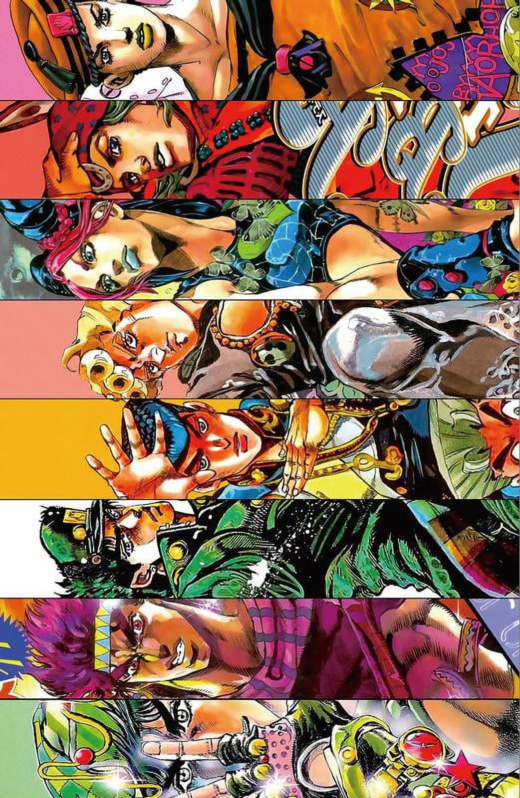 ePanda Anime JoJo Poster, JoJo Adventure Posters Giorno Giovanna Poster Boy  Bedroom Retro Posters Living Room Wall Collage Kit Anime Pictures Decor