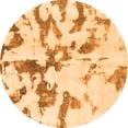 thumbnail image 1 of Ahgly Company Indoor Round Abstract Orange Modern Area Rugs, 6' Round, 1 of 4