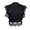 Black, variant on Womens Shirts White/Black Full Lace Crochet Round Neck Sleeveless Crop Top Workout Tops