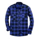 thumbnail image 1 of pstuiky Camisas de invierno de manga larga para hombre, Camisa tipo cárdigan de manga larga con solapa y botones con estampado a cuadros informal para hombre. camisetas de hombre xxl, 1 of 3