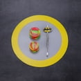 thumbnail image 3 of 2 Pcs Tapis de Cuisson en Silicone Rond Résistant à la Chaleur Tapis de Barbecue Antiadhésif Doublure de Plaque de Cuisson (20CM, Jaune), 3 of 8