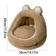 thumbnail image 3 of Pisexur Suministros para mascotas Semi-enclosed Cats House All-season Cats Villa/bed Wear-resistive And Warm Pet Bed For Winter Sleeping Dog Bed Applicable For Small Pet perros, gatos y animales, 3 of 7