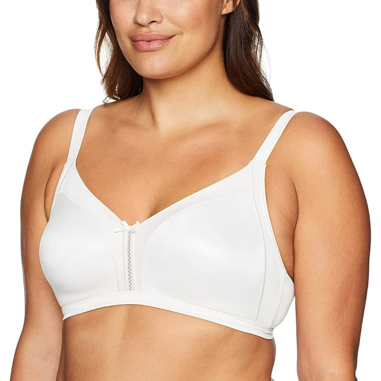 Bali Double Support Wirefree Bra, White, 42D at  Women's