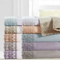 thumbnail image 2 of Udine 4 Piece Full Size Sheet Set with Crochet Lace The Urban Port, White and Cream, 2 of 2