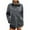 Dark Gray, variant on Turilly Women's Winter Fuzzy Fleece Sherpa Pullovers Casual Warm Long-Sleeved Fleece Zip-Up Sweatshirts