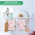 thumbnail image 6 of 2Pack Heat-Resistant Quilted Cotton Potholders - Stylish Kitchen Grips for Hot Pots & Pans Ovens Adorable White Cat Faces, 6 of 7
