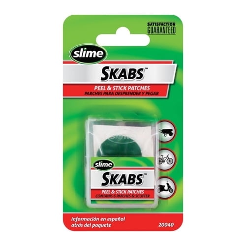 Slime Skabs Patches Bicycle Tire Repair Kit 6 Piece