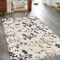 thumbnail image 2 of Grey Brown Botanical Area Rugs 4'x6', Washable Small Throw Rugs for Office Bathroom, Rustic Country Spring Floral Summer Leaf Indoor Outdoor Rug Non-Slip Low Pile Carpet Runner Reversible Floor Mats, 2 of 8