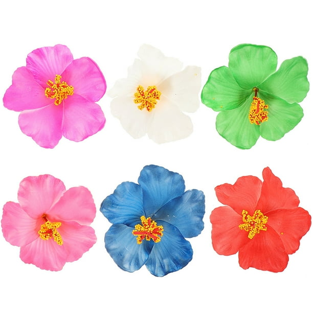 6 uds. Pinzas para el cabello de flores para mujer, pasadores para el cabello con flores, Clips de flores, accesorios bohemios para el cabello