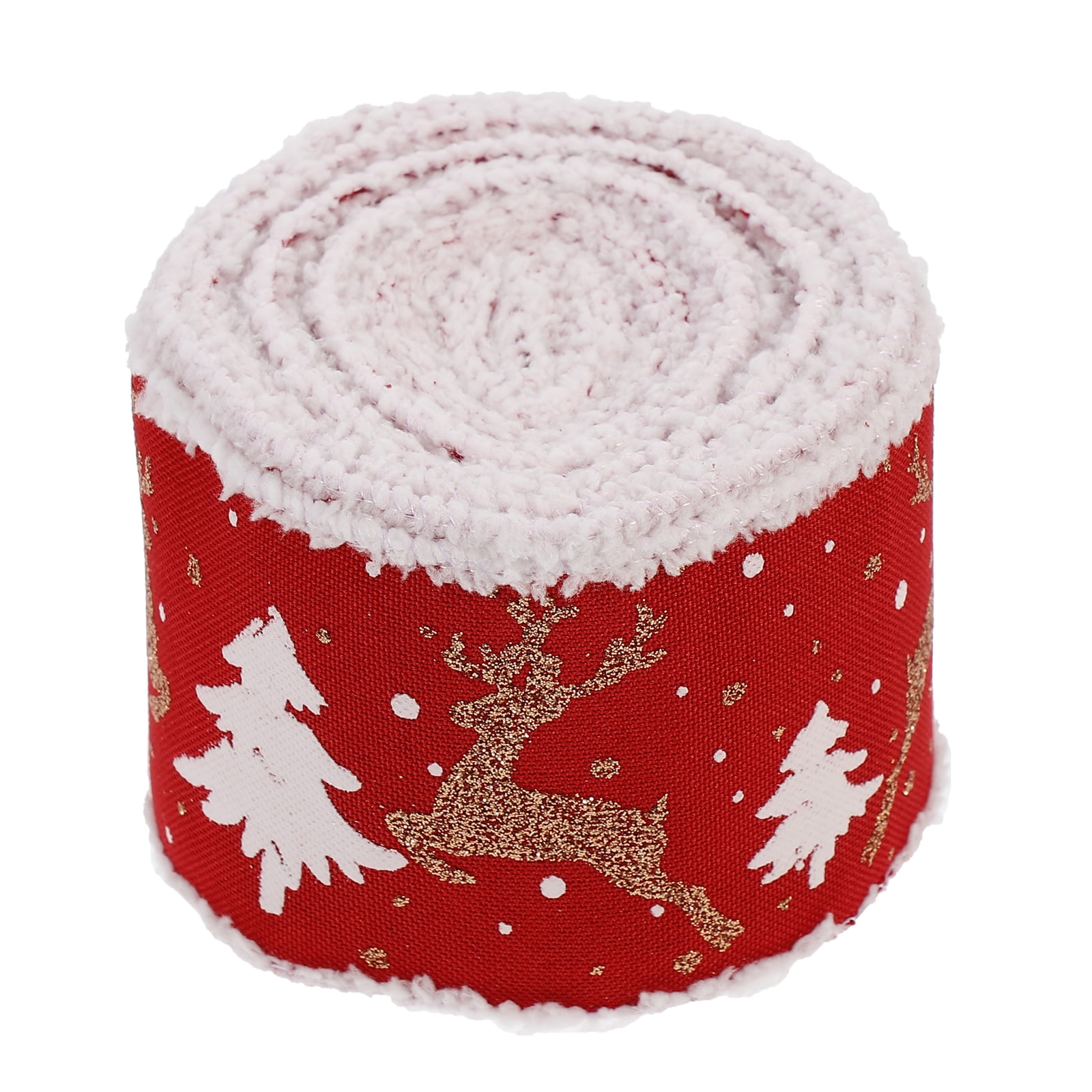 1 Roll Christmas Gift Wrapping Ribbon DIY Accessories Bow Making Ribbon