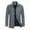 Gray, variant on gbyLJF Men's Short Woolen Coat Thickened Long Sleeve Overcoat Fall and Winter Business Fashion Slim Fit Tops