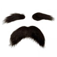 thumbnail image 1 of 6x Conjunto de Bigote Falso, Kits de Cejas, Accesorios de Cosplay, Facial Decorativo, Barba Falsa para Club, Fiesta de Halloween, Adultos Y Hombres 6 piezas, 1 of 8
