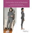thumbnail image 5 of MeMoi Women's Luxe Ribbed Long Sleeve Top and Pants Set - Womens - Female (M, Dark Gray), 5 of 7