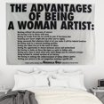 thumbnail image 2 of Tapiz para colgar en la pared, decoración artística, frase feminista, 100 x 150 cm, 2 of 4