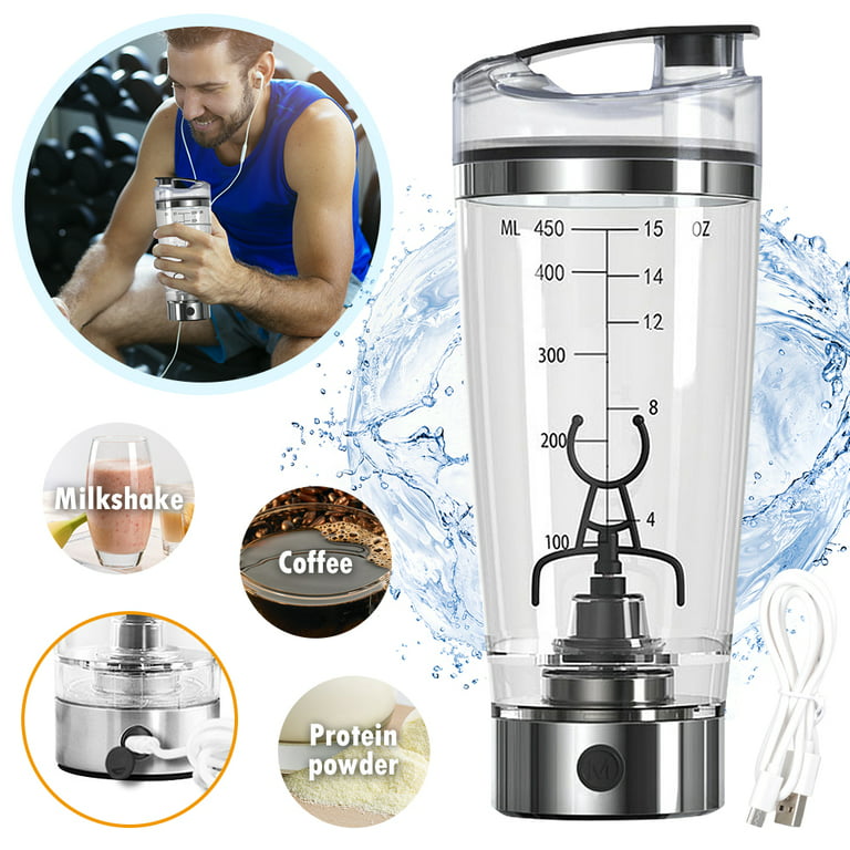 USB Rechargeable Electric Mixing Protein Shaker Bottle Mixer