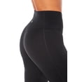 thumbnail image 4 of Marika Women's Sophia High Rise Tummy Control Bootleg Legging, Black, Medium, 4 of 7