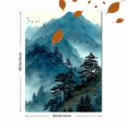 thumbnail image 3 of Misty Bird Mountain Canvas Wall Art, Serene Watercolor Nature Landscape, Home Office Wall Decor, 3 of 8