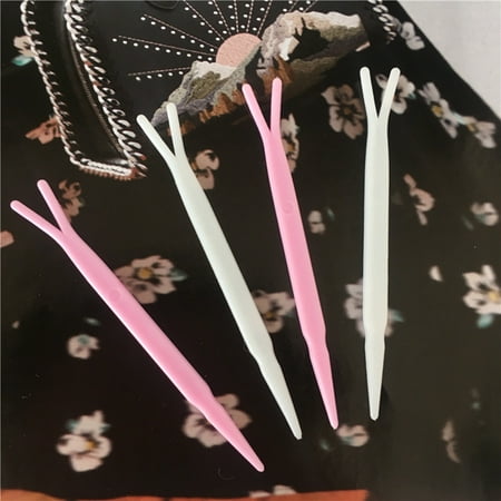 

Bueautybox 100pcs Y Type Special Mounting Fork Sticks for Double Eyelids Make up Tools
