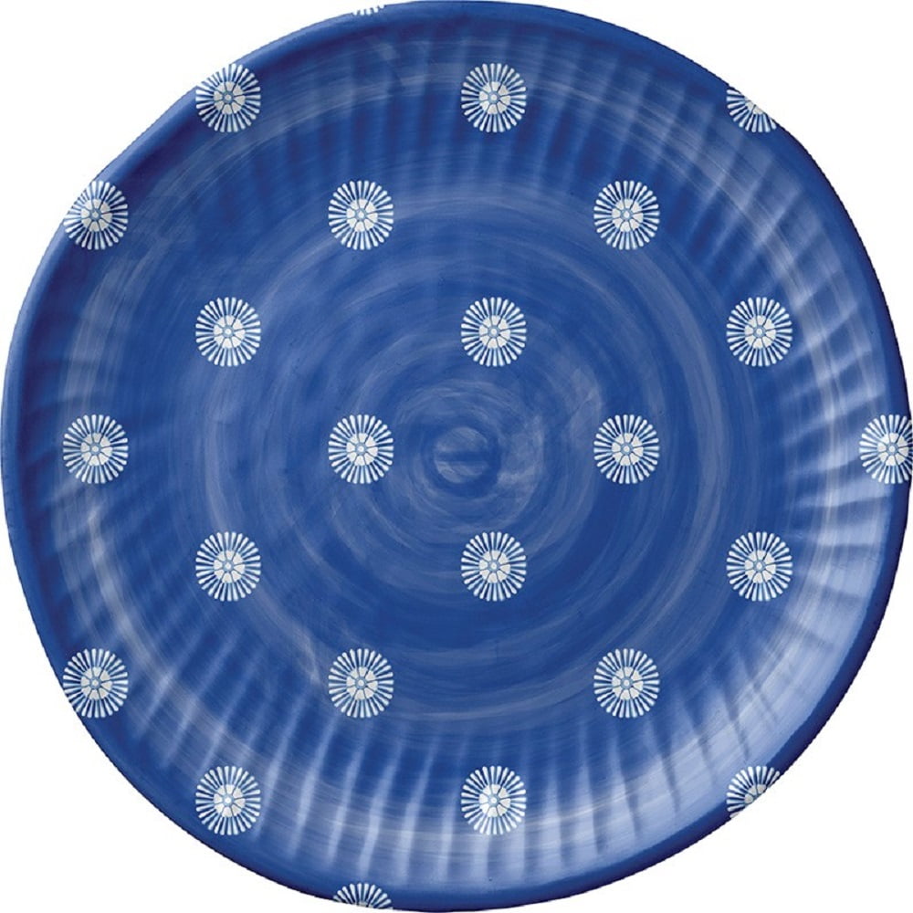 Merritt Melamine Salad Plate, Blue Wash