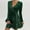 Green women's summer mini dress a1, variant on Uscallm Women's Summer V Neck Long Sleeve Sequins Tie A-Line Mini Dress Elegant Party Cocktail Casual Chic Wedding Guest Night Out Mini Dress, Blue M