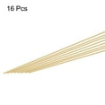 thumbnail image 3 of 16Pcs Brass Rods 1.2mm x 200mm Round Metal Solid Shaft Rod Lathe Bar Stock Handle DIY Craft Making, Gold, 3 of 5